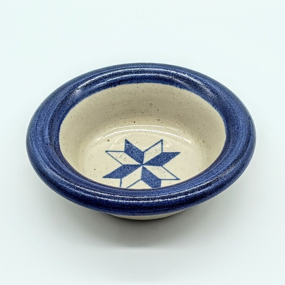 Vintage Brinker Pots 1996 Blue Grey Stoneware Crock Bowl - Picture 3 of 5
